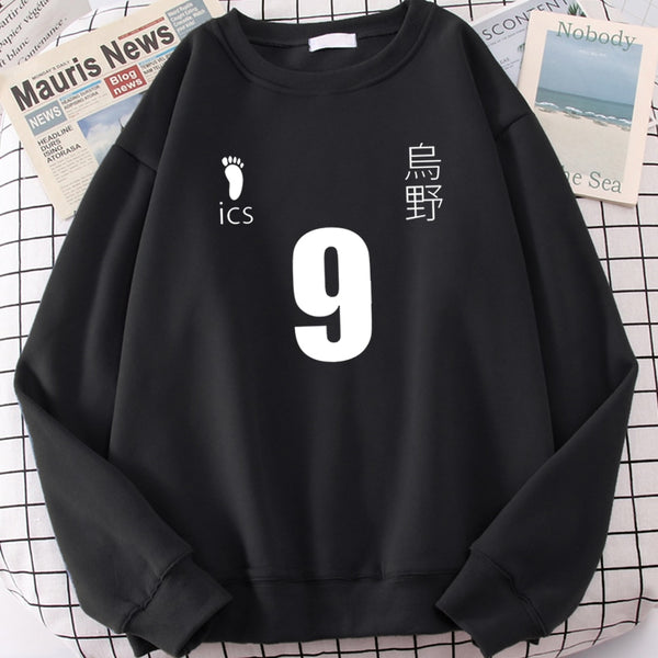 Haikyuu Number 9 Fleece Crewneck