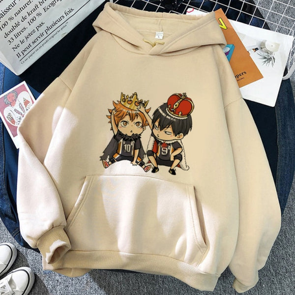 Kings of The Court Chibi Fleece Pullover Hoodie