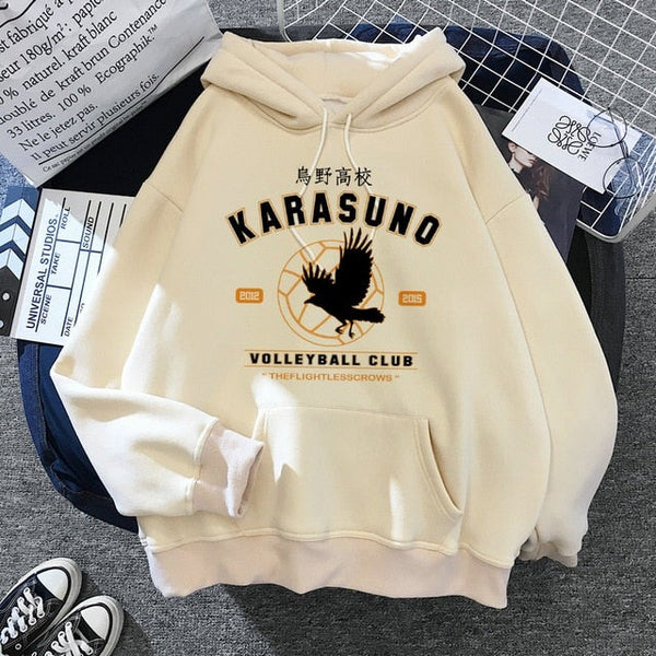 Karasuno Volleyball Club Fleece Pullover Hoodie