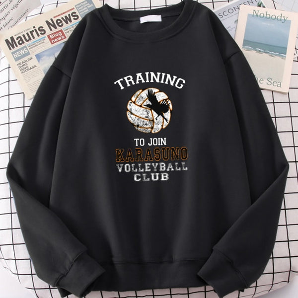 Training to Join Karasuno Fleece Crewneck