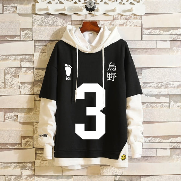 Haikyuu #3 Karasuno Hooded Sweater