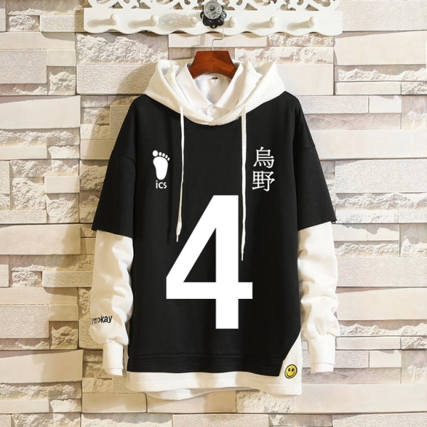 Haikyuu #4 Karasuno Hooded Sweater