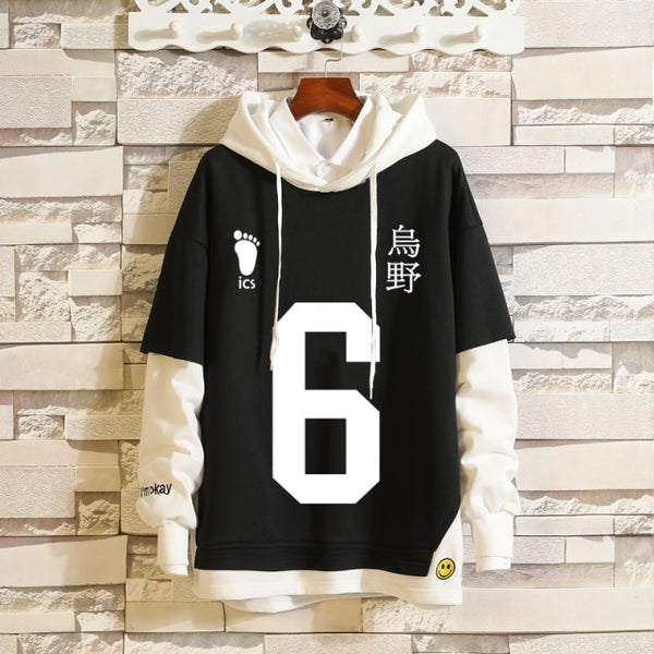 Haikyuu #6 Karasuno Hooded Sweater