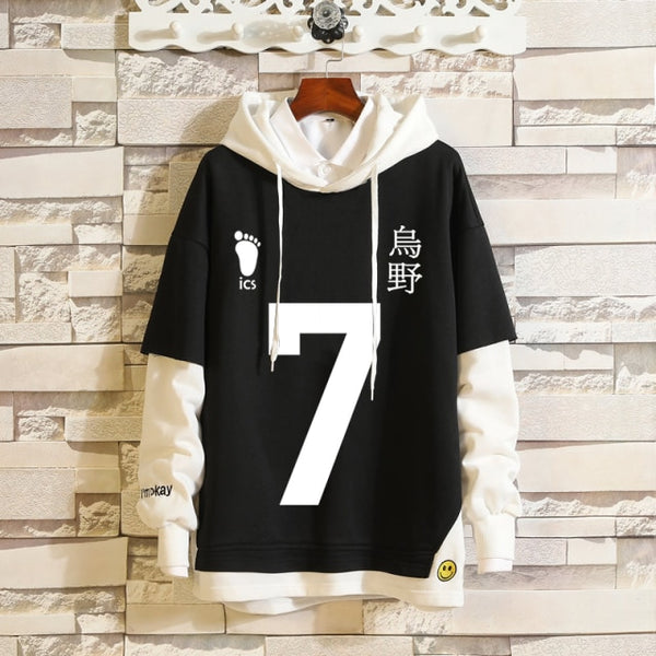 Haikyuu #7 Karasuno Hooded Sweater