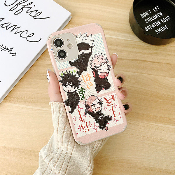 First year Chibi Crew Jujutsu Kaisen Silicone Phone Case