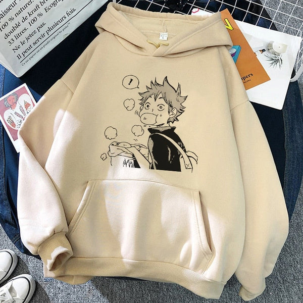 Hinata Dumpling Bandit Fleece Pullover Hoodie