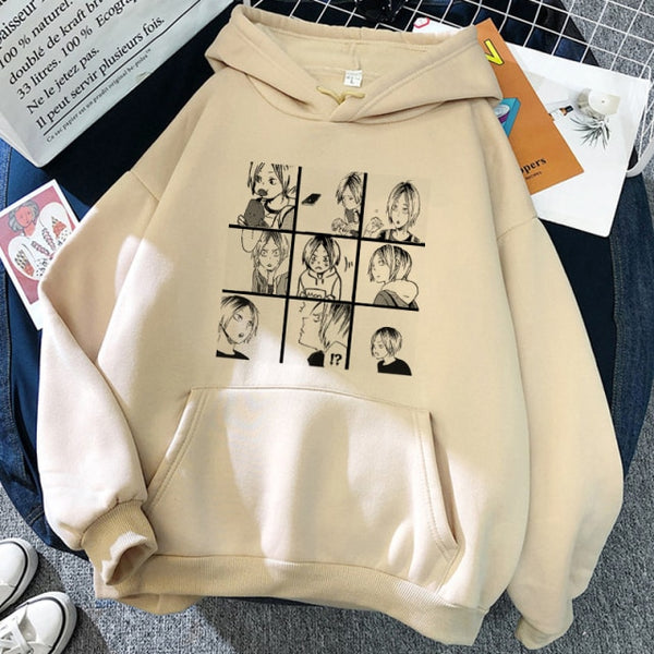 The Different Shades of Kenma Fleece Pullover Hoodie