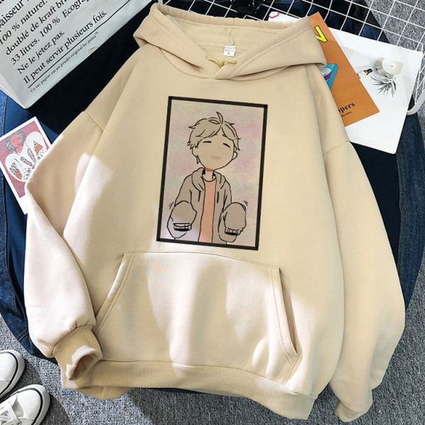 Cute Sugawara Fleece Pullover Hoodie