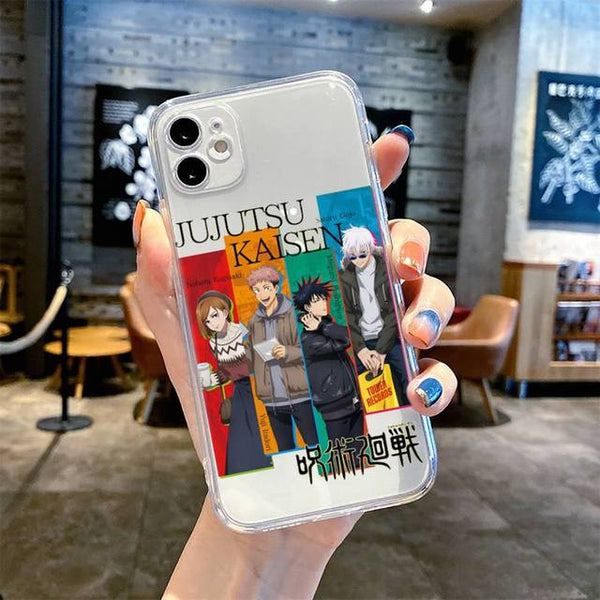 Team Gojo Jujutsu Kaisen Silicone Clear Phone Case