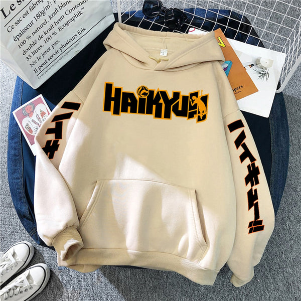 Haikyuu Logo Pullover Fleece Hoodie