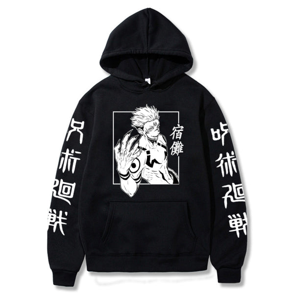 Sukuna Shirtless Jujutsu Kaisen Hoodie